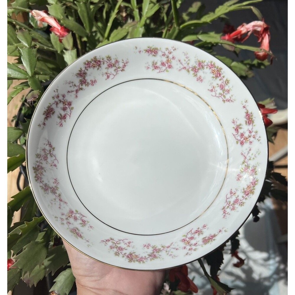 Laklain Rose Garden Soup Bowls Dankotuwa Fine China